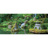 Tuinschilderij Japanse tuin 130x50cm