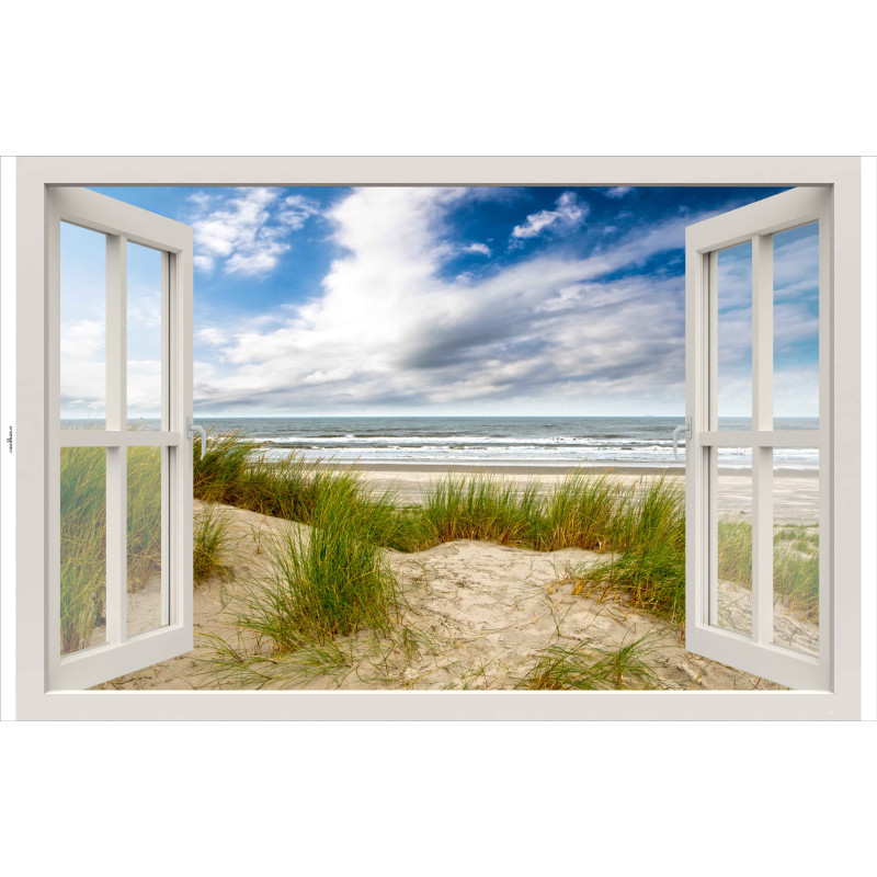 Tuindoek Raam duinen 210x140cm