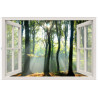 Tuindoek Raam lichtinval bos 210x140cm