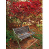 Tuinschilderij Bankje 50x70cm