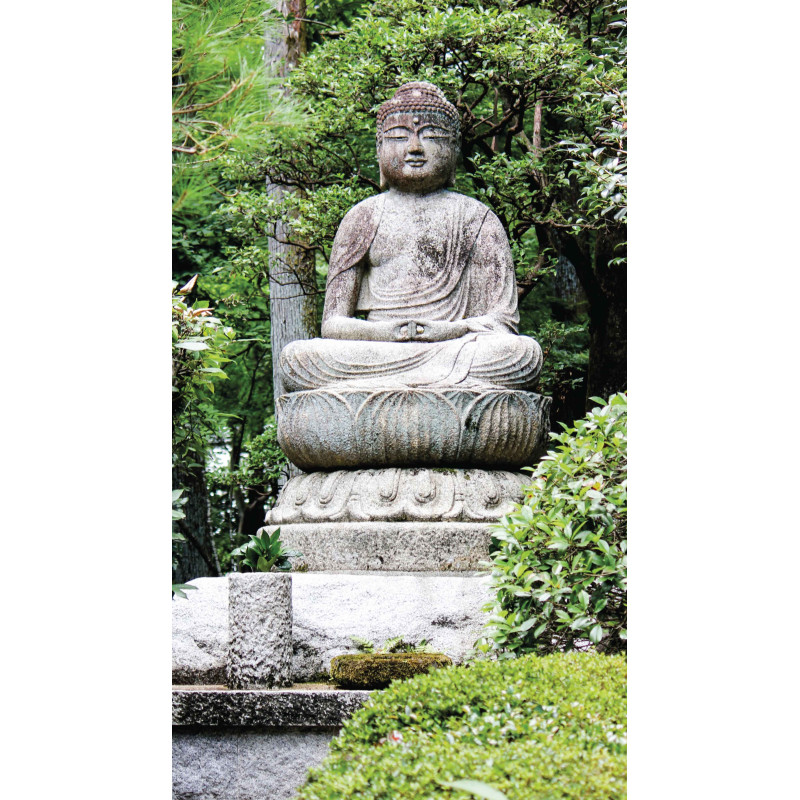 Tuinschilderij Boedha zittend 70x130cm