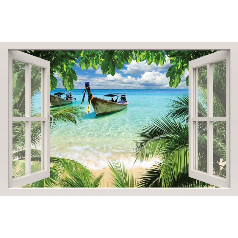 Tuinposter Raam Thailand 140x90cm