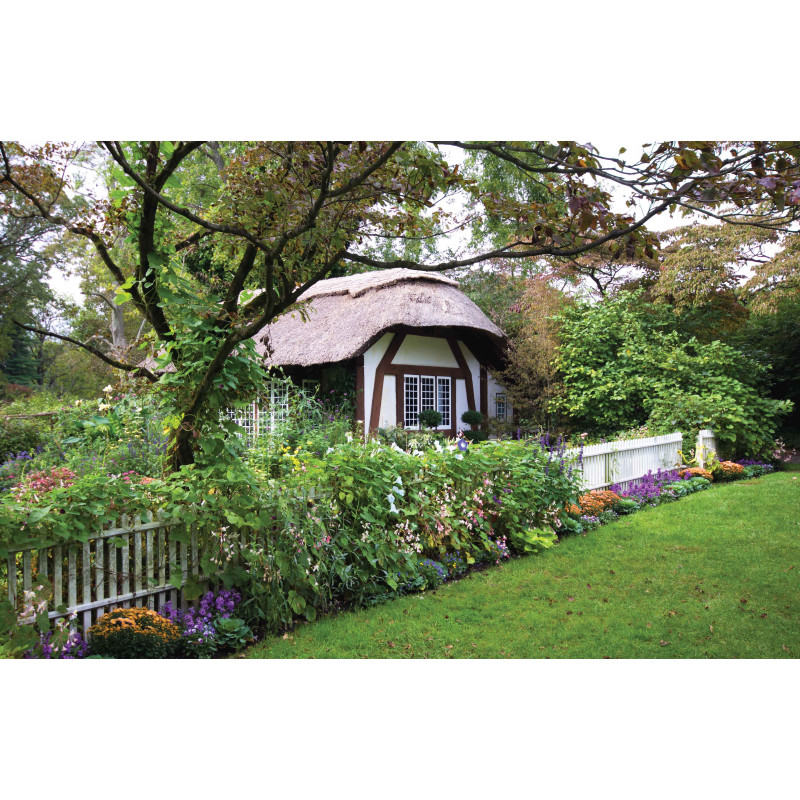 Tuinposter Cottage UK 140x90cm