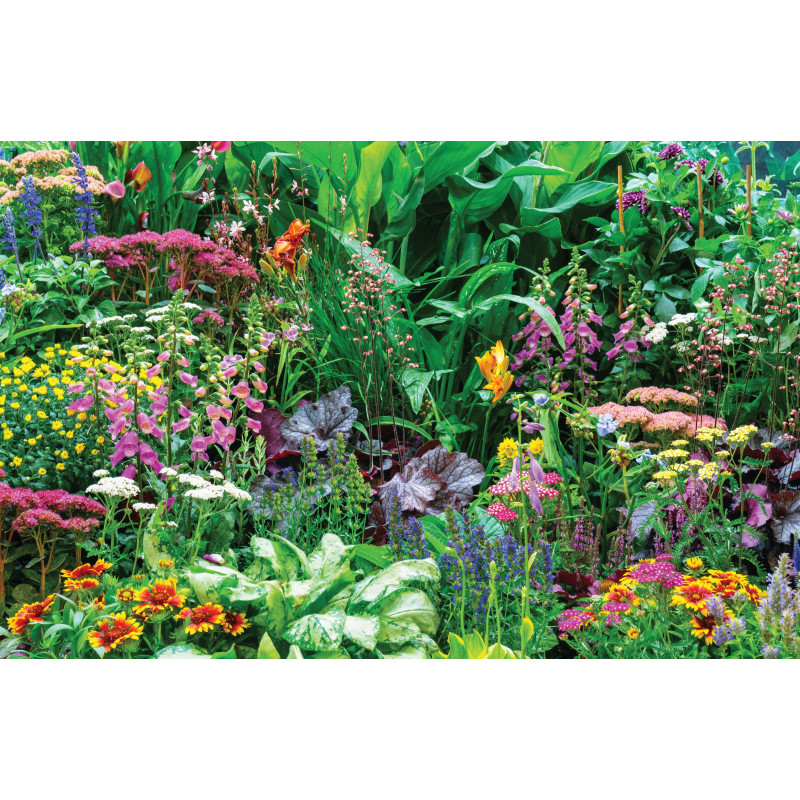 Tuinposter Bloemenmix 140x90cm